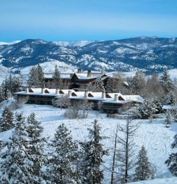 aerial view of Sun Mountain Lodge