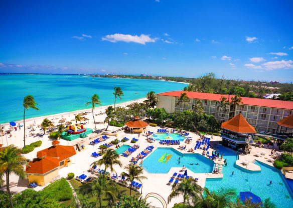 outdoor pools at Breezes Bahamas