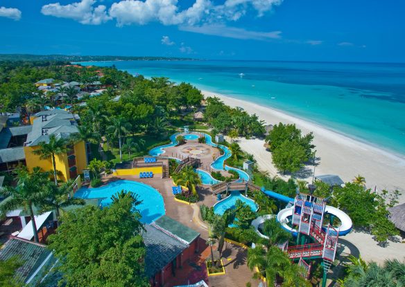 waterpark and slides at Beaches Negril