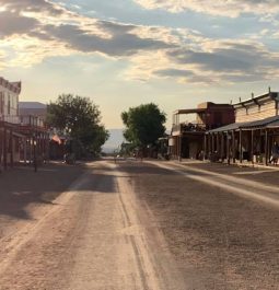 unpaved main street in Tombstone at Bird Cage Theatre