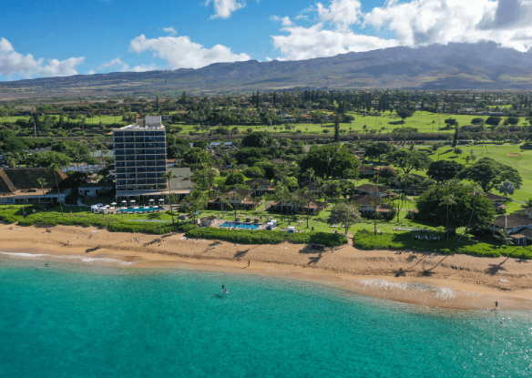 aerial view of The Royal Lahaina Resort