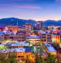 view of downtown asheville