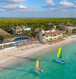aerial view of beach at Desire Riviera Maya Resort