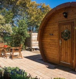 vacation rental in a giant wine barrel