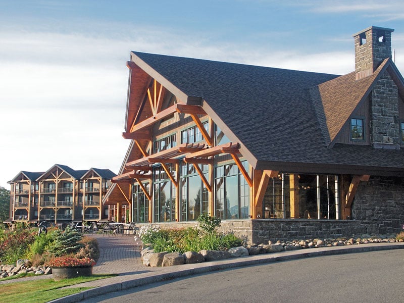 Adirondack Wing & Great Room Lobby overlooking the lake
