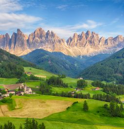 Breathtaking view of the Dolomites from Val di Funes