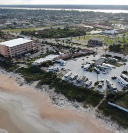 aerial view of Coral Sands RV Resort