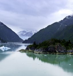 emerald waters of Tracy Arm Fjord