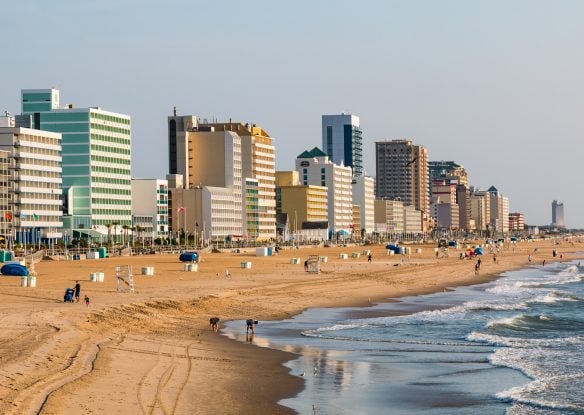 beach with highrises