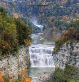 Middle Falls At Letchworth State Park