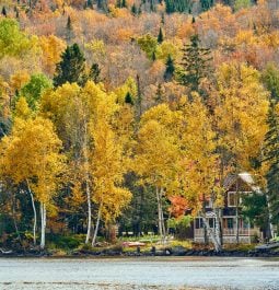 Rangeley Lake at autumn