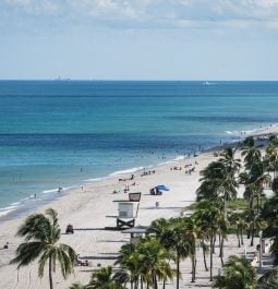 Hollywood Beach seen from above