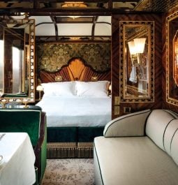 guest room at Venice Simplon Orient Express