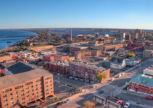 Duluth is a popular Tourist Destination in the Upper Midwest on the Shores of Lake Superior in Far North Minnesota