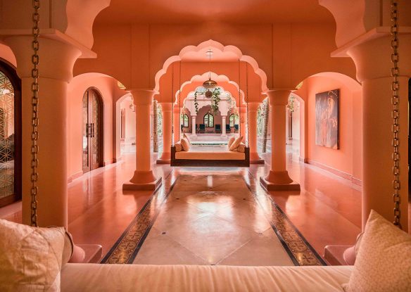 Pink Indian-esque spa