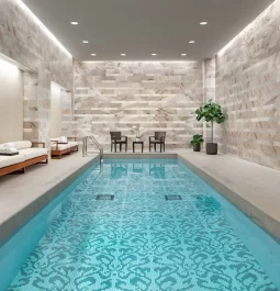 Indoor pool at a hotel