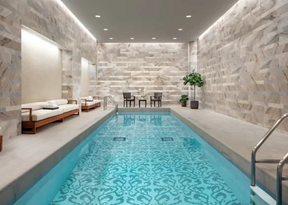 Indoor pool at a hotel