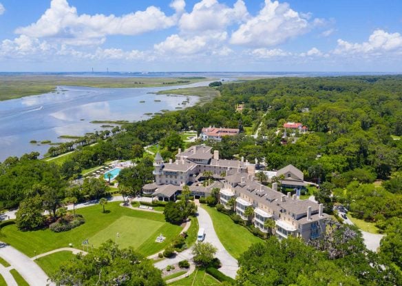 aerial view of Jekyll Island Club Resort