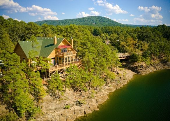 aerial view of cabin at Mountain Harbor Resort & Spa