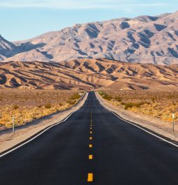 road running through Death Valley National Park